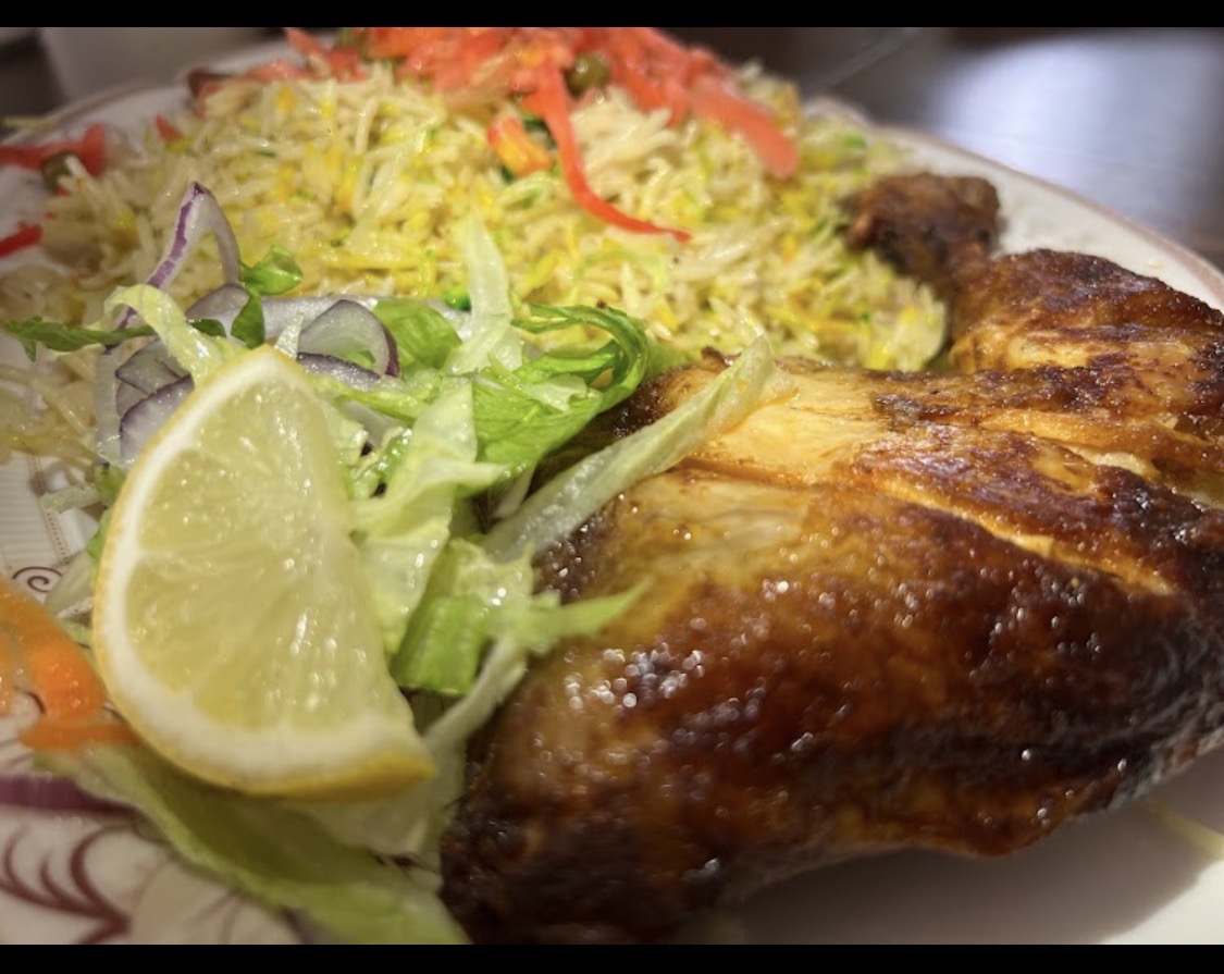 Chicken and rice dish